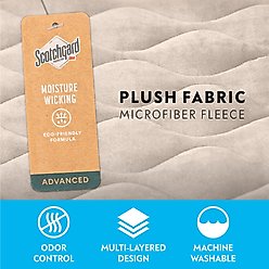 Paw Inspired Washable Padded Dog Crate Mat, Tan, 36-in slide 2 of 6