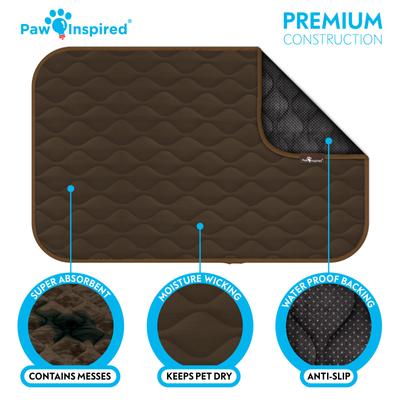 Show full view: Paw Inspired Washable Padded Dog Crate Mat, Dark Brown, 48-in slide 6 of 9