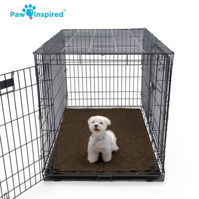 Show full view: Paw Inspired Washable Padded Dog Crate Mat, Gray, 48-in slide 6 of 8