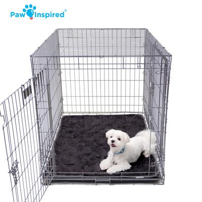 Show full view: Paw Inspired Washable Padded Dog Crate Mat, Gray, 42-in slide 7 of 9