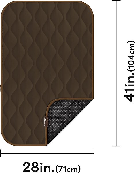 Show full view: Paw Inspired Washable Padded Dog Crate Mat, Dark Brown, 42-in slide 2 of 8