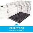 Show in main carousel: Paw Inspired Washable Padded Dog Crate Mat, Gray, 42-in slide 3 of 8