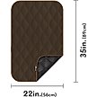 Show in main carousel: Paw Inspired Washable Padded Dog Crate Mat, Dark Brown, 36-in slide 2 of 8