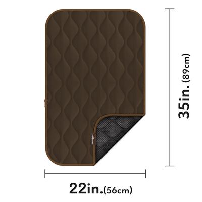 Show full view: Paw Inspired Washable Padded Dog Crate Mat, Dark Brown, 36-in slide 2 of 8