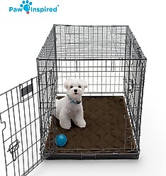 Paw Inspired Washable Padded Dog Crate Mat, Gray, 36-in slide 2 of 6