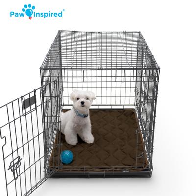 Show full view: Paw Inspired Washable Padded Dog Crate Mat, Gray, 36-in slide 6 of 8