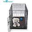 Show in main carousel: Paw Inspired Washable Padded Dog Crate Mat, Gray, 30-in slide 6 of 8