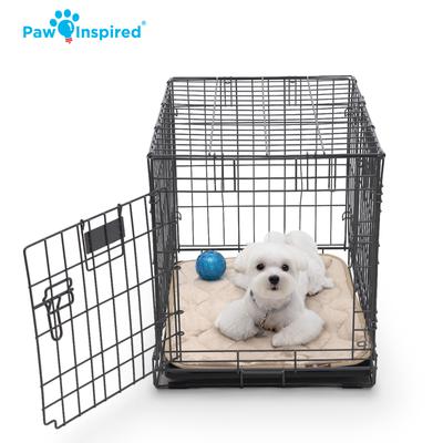 Show full view: Paw Inspired Washable Padded Dog Crate Mat, Tan, 24-in slide 6 of 8