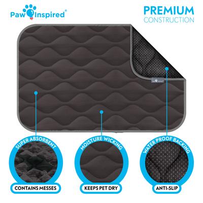 Paw Inspired Washable Padded Dog Crate Mat