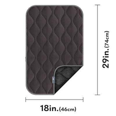 Show full view: Paw Inspired Washable Padded Dog Crate Mat, Gray, 30-in slide 2 of 8