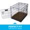 Show in main carousel: Paw Inspired Washable Padded Dog Crate Mat, Dark Brown, 24-in slide 3 of 8
