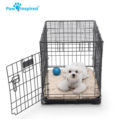 Show full view: Paw Inspired Washable Padded Dog Crate Mat, Gray, 24-in slide 6 of 8
