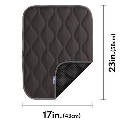 Show full view: Paw Inspired Washable Padded Dog Crate Mat, Gray, 24-in slide 2 of 8