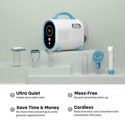 Show full view: Uproot Clean Cordless 6-in-1 Vacuum Powered Dog & Cat Grooming Kit slide 2 of 9