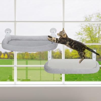 Show full view: SMONTER Foldable Cat Window Perch, Gray, Medium slide 9 of 11