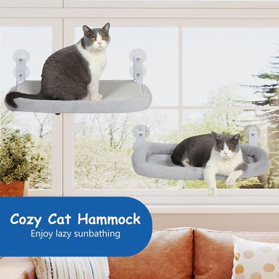 Show full view: SMONTER Foldable Cat Window Perch, Gray, Medium slide 8 of 11