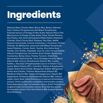 Show full view: Blue Buffalo Life Protection Formula Adult Beef & Brown Rice Recipe Dry Dog Food, 30-lbs bag slide 6 of 11