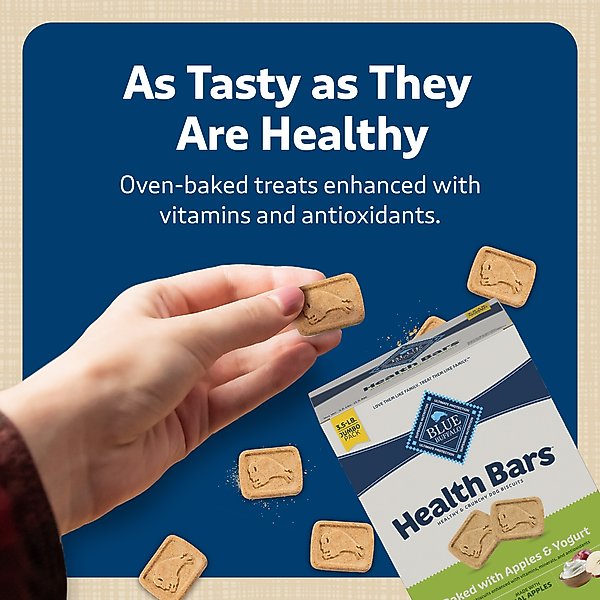 Show full view: Blue Buffalo Health Bars Apple & Yogurt Mini Dog Treats, 2-lb box slide 7 of 11
