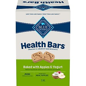 Blue Buffalo Health Bars Apple & Yogurt Mini Dog Treats, 2-lb box
