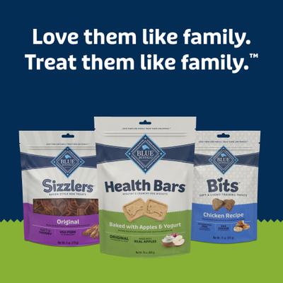 Show full view: Blue Buffalo Health Bars Baked with Apples & Yogurt Dog Treats, 1-lb bag slide 10 of 12