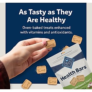Blue Buffalo Health Bars Baked with Apples & Yogurt Dog Treats, 16-oz bag
