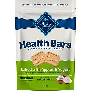 Blue Buffalo Health Bars Baked with Apples & Yogurt Dog Treats, 16-oz bag