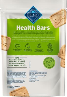 Show full view: Blue Buffalo Health Bars Baked with Apples & Yogurt Dog Treats, 1-lb bag slide 3 of 12