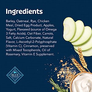 Blue Buffalo Health Bars Baked with Apples & Yogurt Dog Treats, 16-oz bag