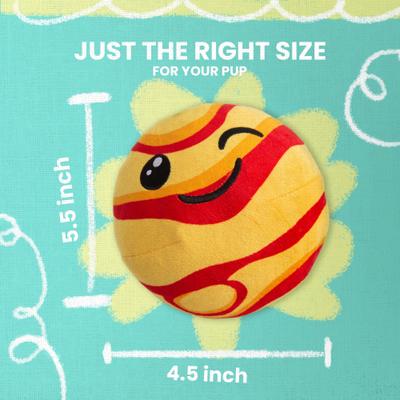 Show full view: Snugarooz Joyful Jupiter 2 in 1 Squeaky Dog Plush Toy slide 4 of 6