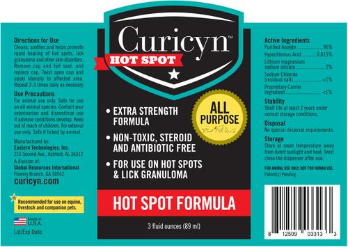 Show full view: Curicyn Hot Spot Formula for Dogs, 3-fl oz bottle slide 8 of 8