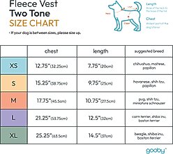 Gooby Fleece Two Tone Dog Vest, Turquoise, X-Large slide 2 of 4
