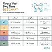 Show in main carousel: Gooby Fleece Two Tone Dog Vest, Blue, X-Large slide 3 of 4