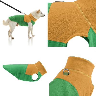 Show full view: Gooby Fleece Two Tone Dog Vest, Green, Small slide 3 of 5