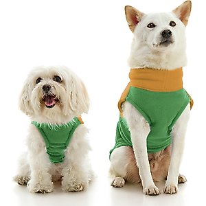Gooby Fleece Two Tone Dog Vest, Green, X-Large