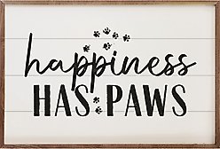 Kendrick Happiness Has Paws Wall Décor, White, 8 x 5-in slide 2 of 3