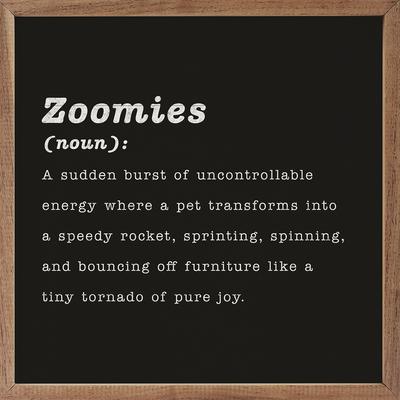Show full view: Kendrick Zoomies Definition Wall Décor, Black, 16 x 16-in slide 3 of 3