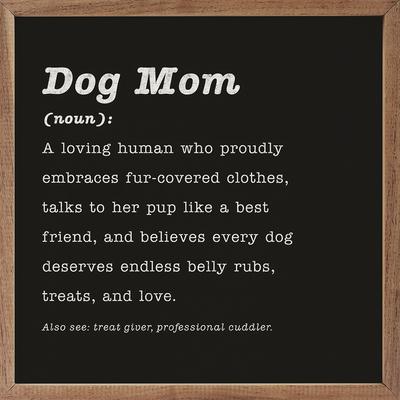 Show full view: Kendrick Dog Mom Definition Wall Décor, Black, 4 x 4-in slide 3 of 3