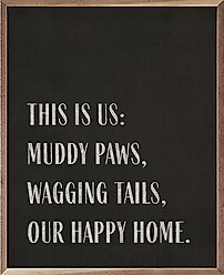 Kendrick This is Us Muddy Paws Wall Décor, Black, 24 x 30-in slide 2 of 3