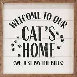 Kendrick Welcome To Our Cat's Home Wall Décor, White, 16 x 16-in slide 2 of 3