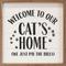 Show in main carousel: Kendrick Welcome To Our Cat's Home Wall Décor, White, 12 x 12-in slide 4 of 4