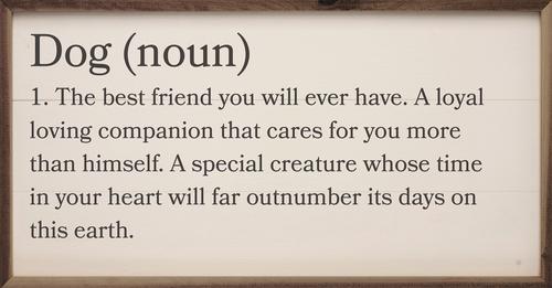 Show full view: Kendrick Dog Definition Wall Décor, White, 24 x 12-in slide 1 of 3