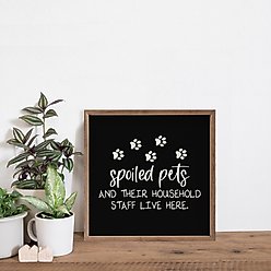 Kendrick Spoiled Pets Staff Paws Wall Décor, Black, 4 x 4-in slide 2 of 3