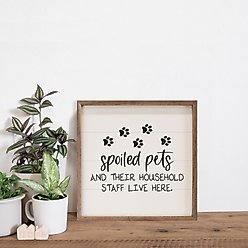 Kendrick Spoiled Pets Staff Paws Wall Décor, White, 24 x 24-in slide 2 of 3