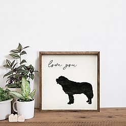 Kendrick Love You Saint Bernard Wall Décor, White, 8 x 8-in slide 2 of 3