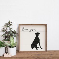 Kendrick Love You Great Dane Wall Décor, White, 4 x 4-in slide 2 of 3