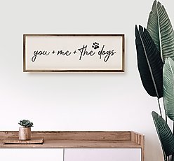 Kendrick You Plus Me Plus The Dogs Paw Wall Décor, White, 24 x 8-in slide 2 of 3