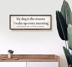 Kendrick My Dog is The Reason Wall Décor, White, 24 x 8-in slide 2 of 3