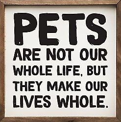 Kendrick Make Our Lives Whole Wall Décor, White, 4 x 4-in