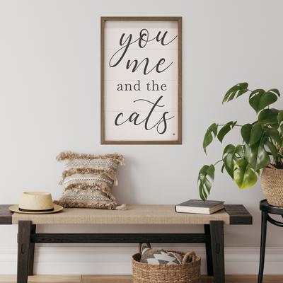 Show full view: Kendrick You Me & The Cats Wall Décor, White, 5 x 8-in slide 3 of 3