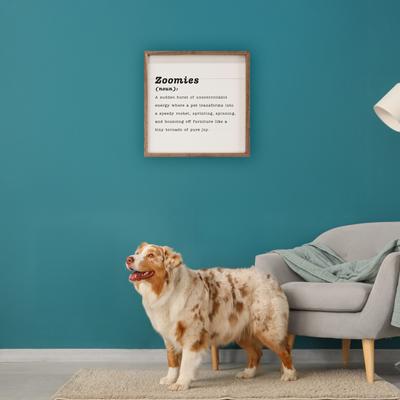 Show full view: Kendrick Zoomies Definition Wall Décor, White, 24 x 24-in slide 3 of 3